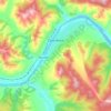 Сретенск topographic map, elevation, terrain