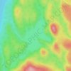 Lac François-Xavier topographic map, elevation, terrain