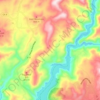 Vallecito topographic map, elevation, terrain