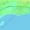 Playa Boca Chica topographic map, elevation, terrain