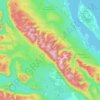 Beaufort Range topographic map, elevation, terrain