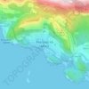 Petrovac na Moru topographic map, elevation, terrain