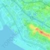 Clementi Woods topographic map, elevation, terrain