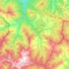 Parque natural de la Sierra Cebollera topographic map, elevation, terrain