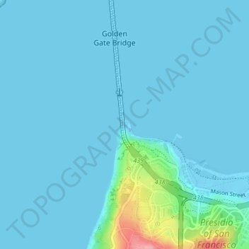 Fort Point topographic map, elevation, terrain