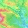 Santa Susana Mountains topographic map, elevation, terrain