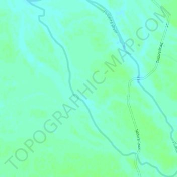 Flinders River topographic map, elevation, terrain