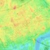 Soho Square topographic map, elevation, terrain