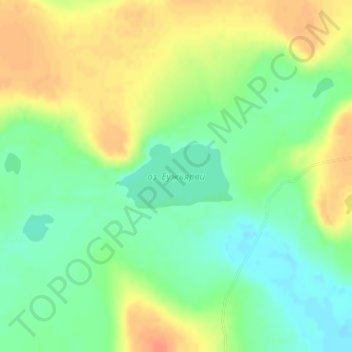 оз. Еужьярви topographic map, elevation, terrain