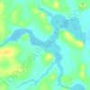 Amphibian Lake topographic map, elevation, terrain