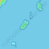Île Piana topographic map, elevation, terrain
