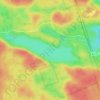 Bon Echo Lake topographic map, elevation, terrain