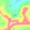 Cliff Lake topographic map, elevation, terrain