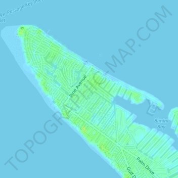 Anna Maria island topographic map, elevation, terrain