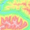 Mei River topographic map, elevation, terrain