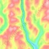 Martins Creek topographic map, elevation, terrain