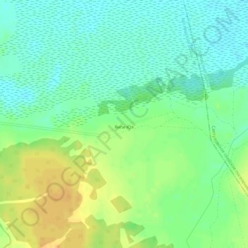 Янги-Юл topographic map, elevation, terrain