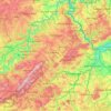 Hunsrück topographic map, elevation, terrain