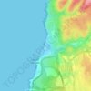 Praia do Guincho topographic map, elevation, terrain