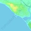 Somnath Beach topographic map, elevation, terrain
