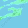 Madiera Cay topographic map, elevation, terrain