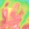 Loch Fionn-Ghleann topographic map, elevation, terrain