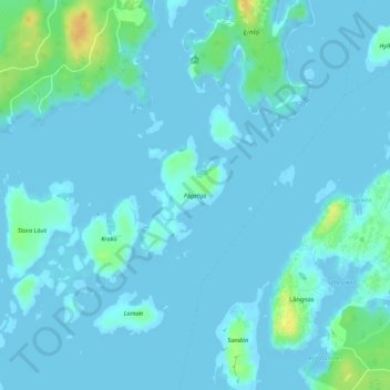 Fågelsjö topographic map, elevation, terrain