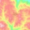 Mammoth Lake topographic map, elevation, terrain