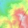 Mount Stanely topographic map, elevation, terrain
