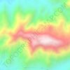 fuego topographic map, elevation, terrain