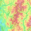 Siskiyou Wilderness topographic map, elevation, terrain