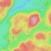 Lac aux Cossins topographic map, elevation, terrain