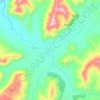 Río de los Pinos topographic map, elevation, terrain