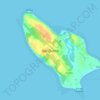 Isla Quenu topographic map, elevation, terrain