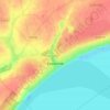 Beryslav topographic map, elevation, terrain