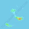Dadan Island topographic map, elevation, terrain