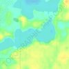 Middle Cullen Lake topographic map, elevation, terrain