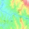 Río Sucio topographic map, elevation, terrain