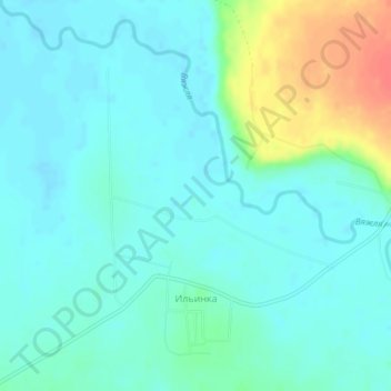 Ильинка topographic map, elevation, terrain