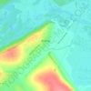 Donets topographic map, elevation, terrain