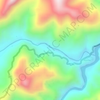 Pasil River topographic map, elevation, terrain