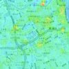 People's Square topographic map, elevation, terrain