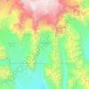 Root Glacier topographic map, elevation, terrain