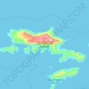 Isla Chimana Grande topographic map, elevation, terrain