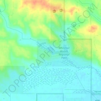 Empire Lake topographic map, elevation, terrain