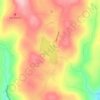 Lake Wesauking topographic map, elevation, terrain