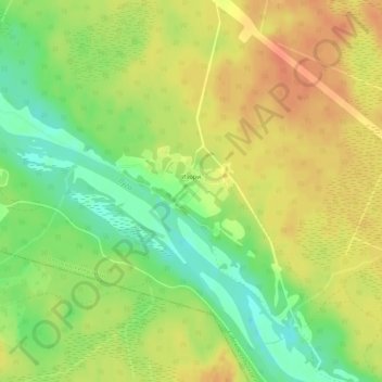 Изори topographic map, elevation, terrain