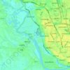 Buriganga River topographic map, elevation, terrain