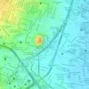 Jardín Azteca topographic map, elevation, terrain