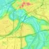 Cuyahoga River topographic map, elevation, terrain